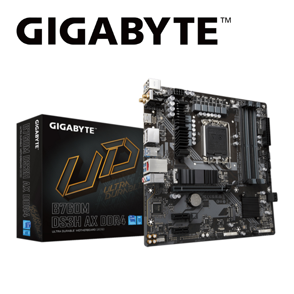 GIGABYTE 技嘉 B760M DS3H AX DDR4