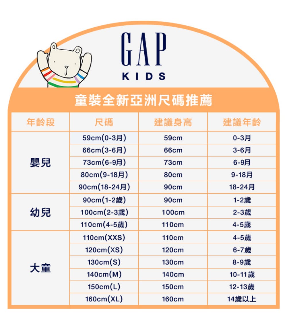 童裝全新亞洲尺碼推薦