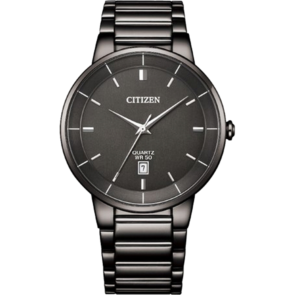 CITIZEN 星辰 紳士日期手錶-40mm 送行動電源(B