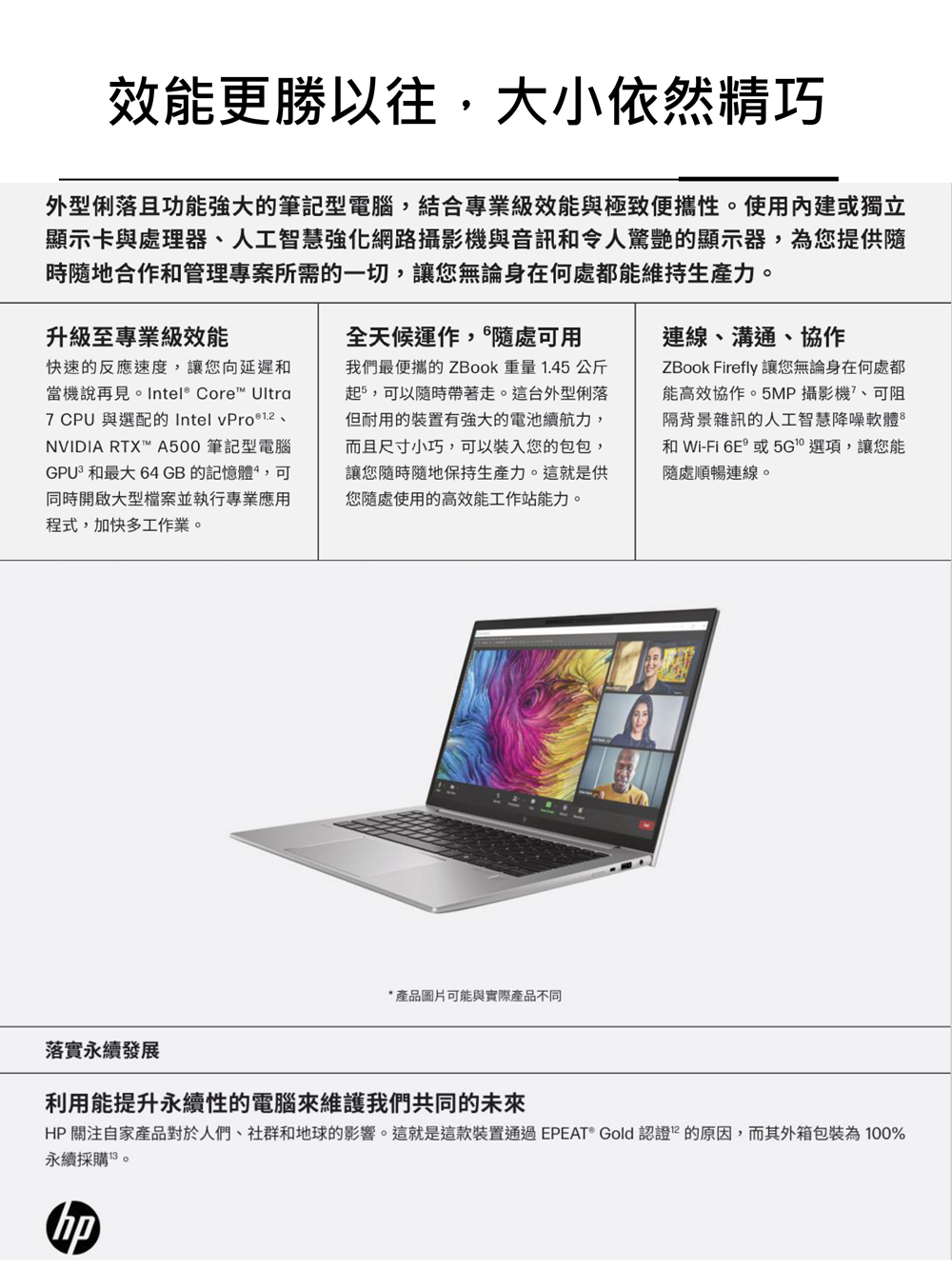 HP 惠普 16吋行動工作站獨顯筆電(ZBOOK FIREF