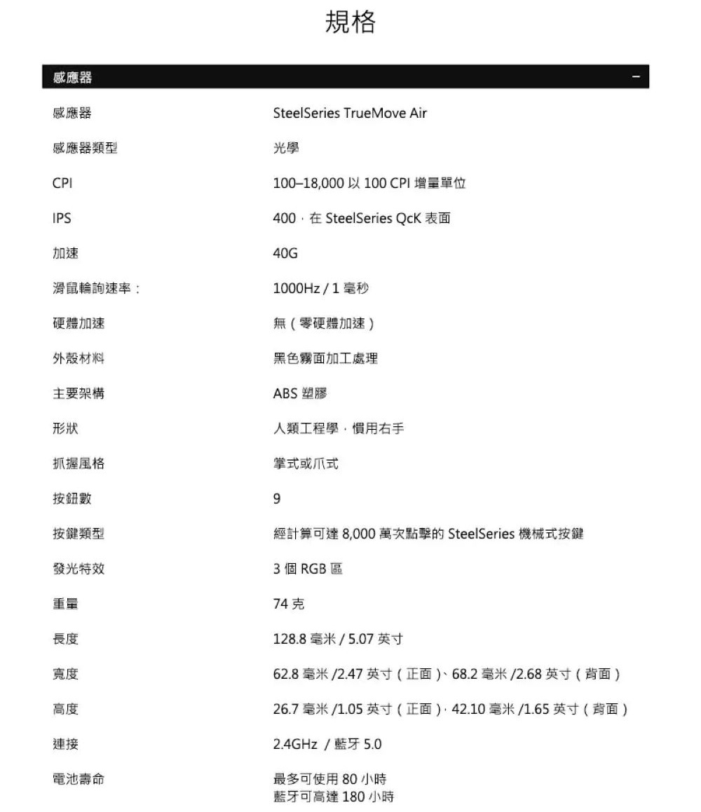 經計算可達8,000 萬次點擊的 SteelSeries 機械式按鍵
