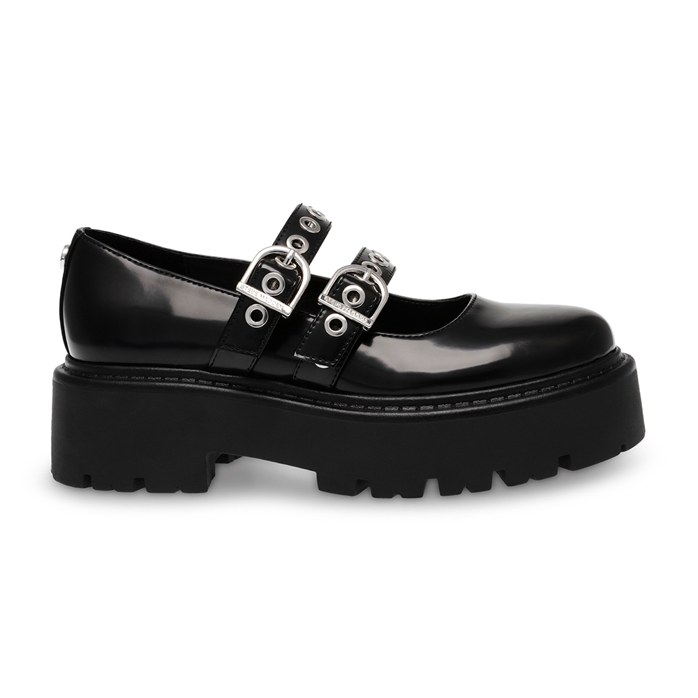 STEVE MADDEN OVERT 雙扣帶厚底瑪莉珍鞋(黑