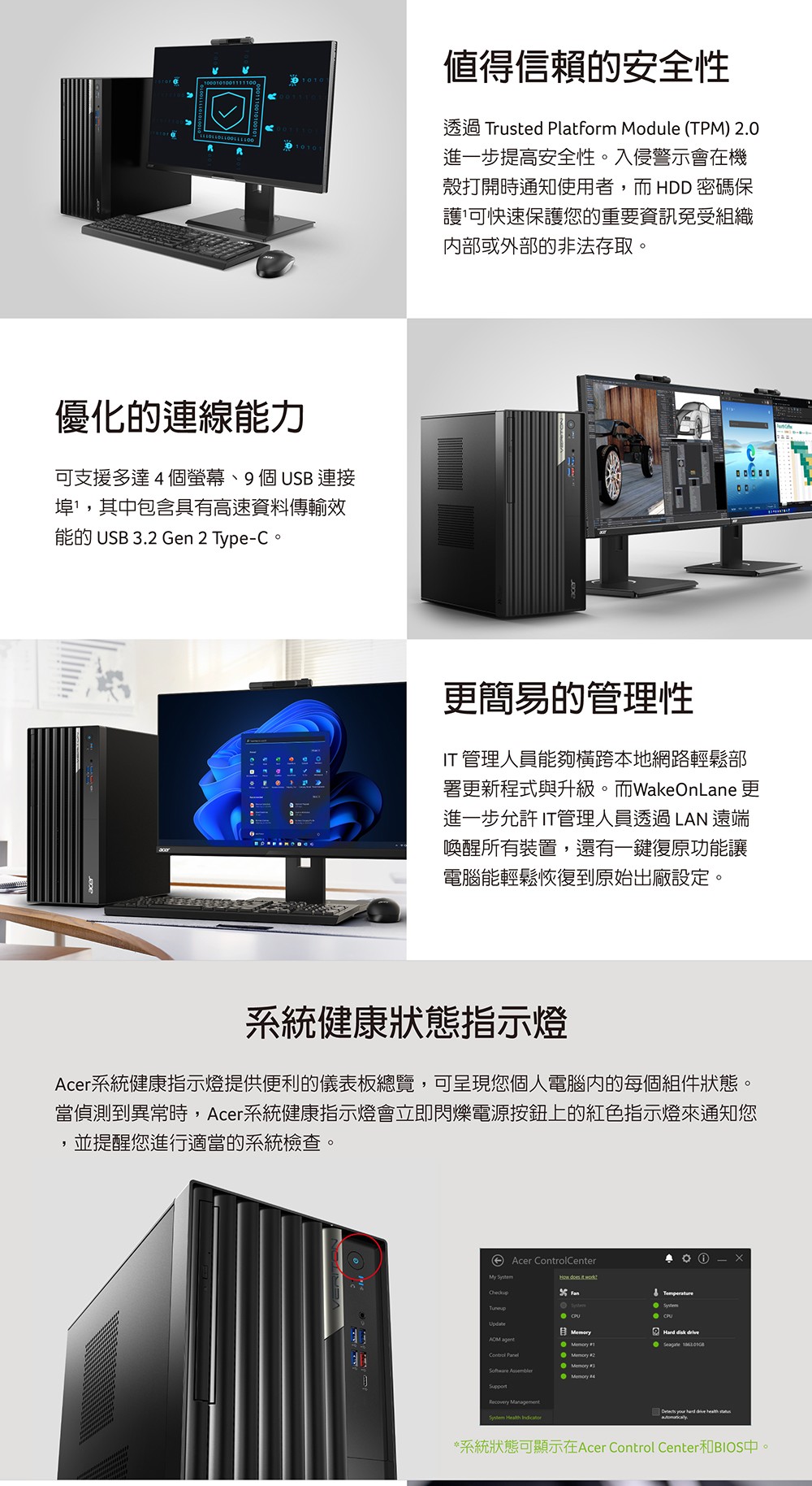 Acer 宏碁 i5 十四核商用電腦(Veriton M47