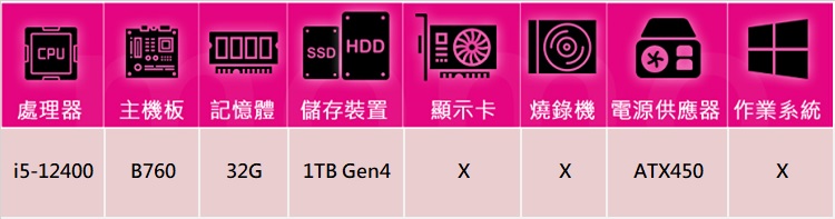 華碩平台 i5六核{薩摩耶AN40C}文書機(i5-1240