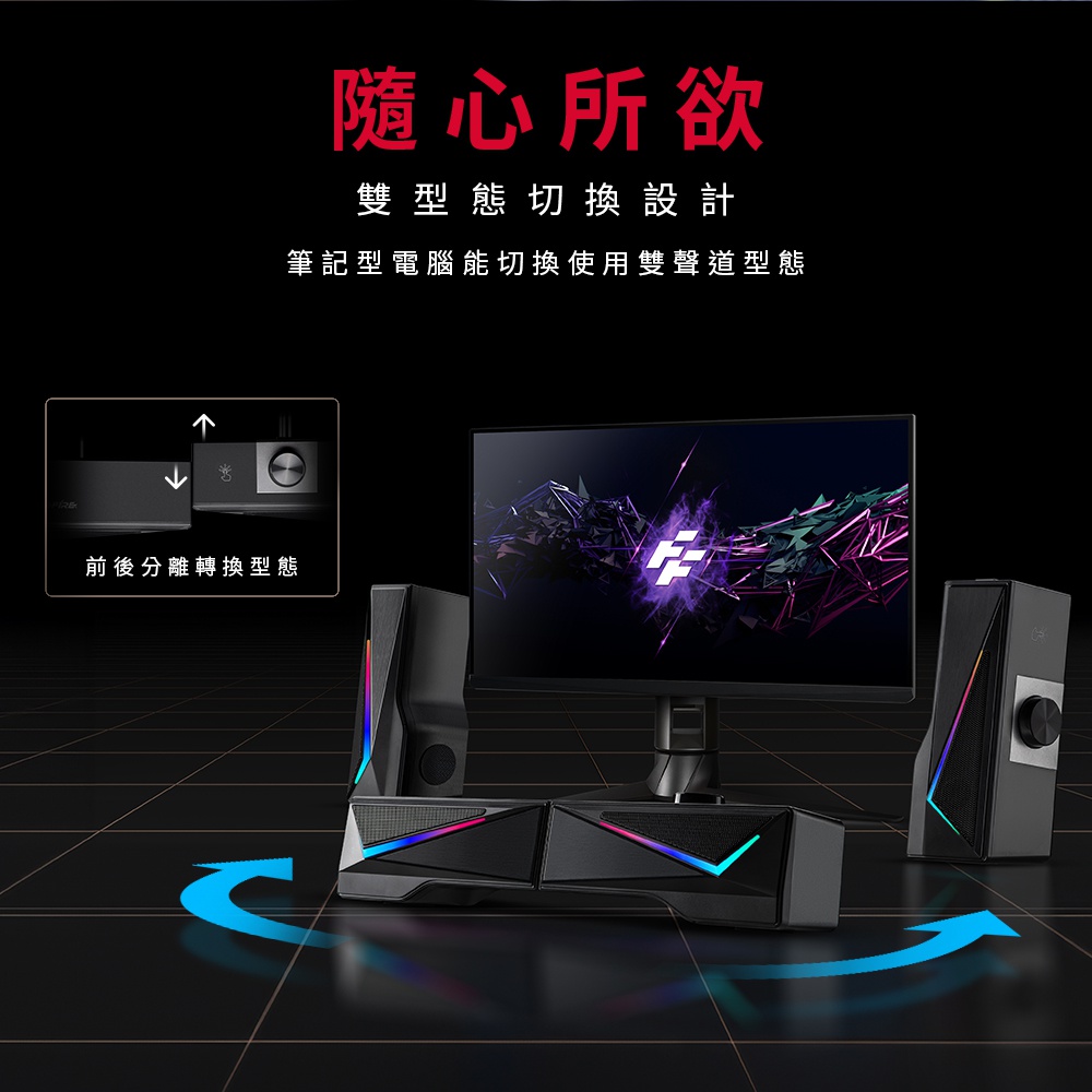 前後分離轉換型態 隨心所欲 雙型態切換設計 筆記型電腦能切換使用雙聲道型態 