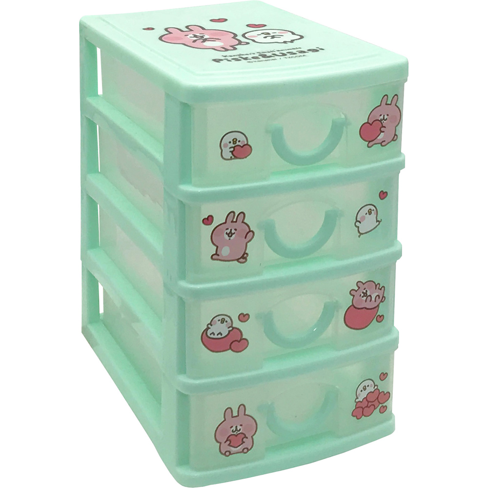 卡娜赫拉 的小動物桌上型四格抽屜盒超值2件組(粉綠各1)好評