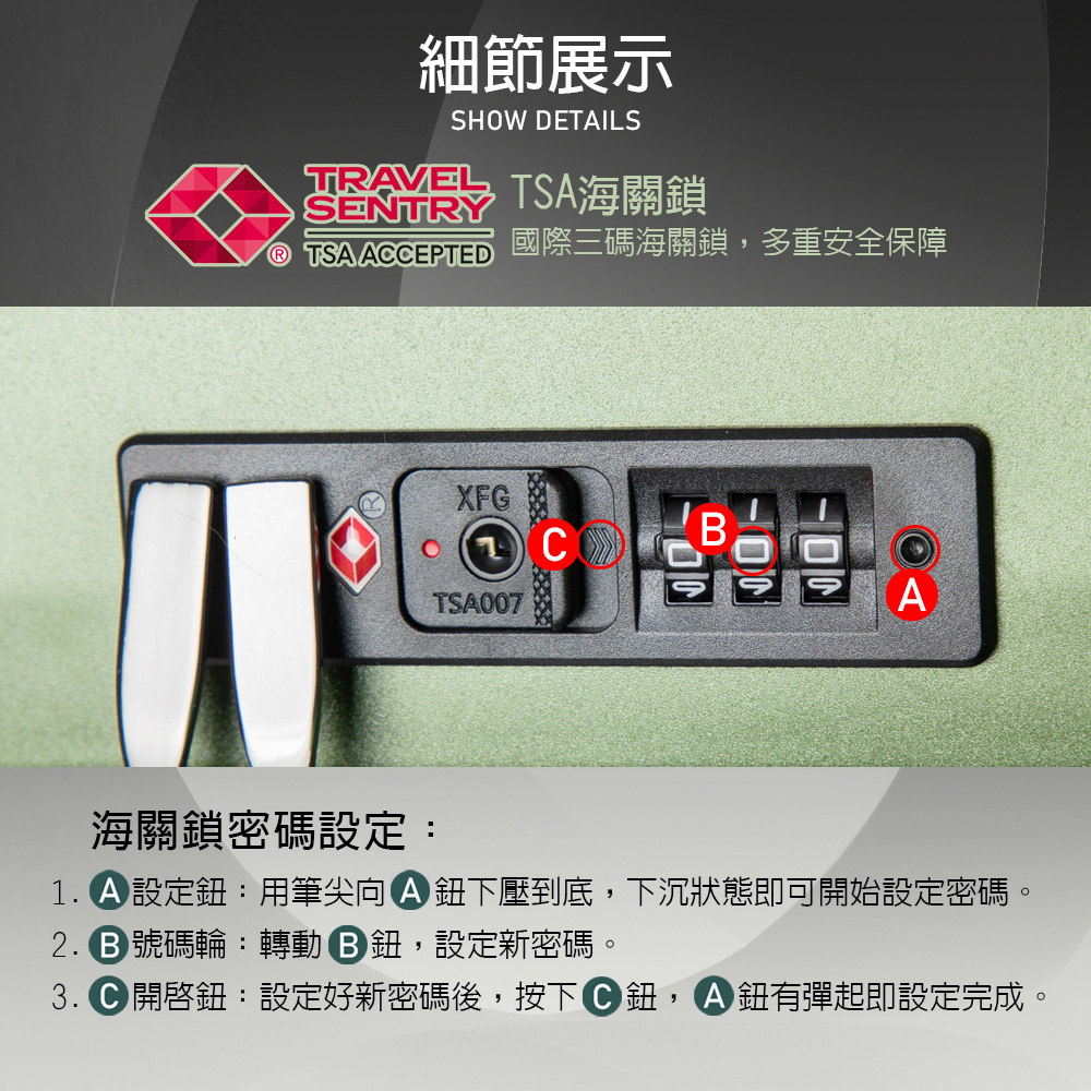 1. A è¨­å®éç¨ç­å°å A éä¸å£å°åº,ä¸æ²çæå³å¯éå§è¨­å®å¯ç¢¼ã