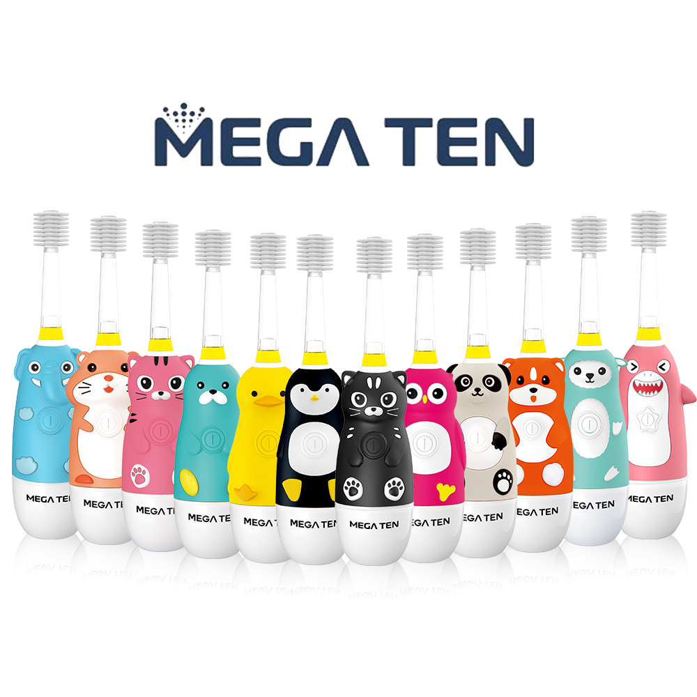 Mega Ten 幼童電動牙刷+8個刷頭(多款可選)評價推薦