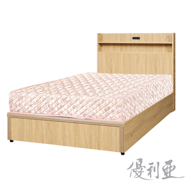 優利亞 阪神梧桐色 2件式床組-單人3.5尺(不含床墊)好評