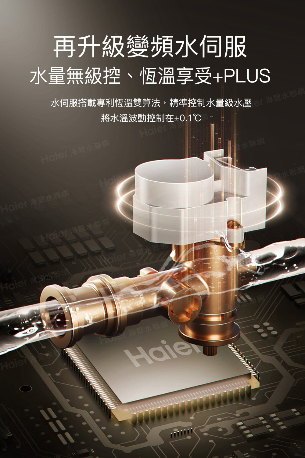 水伺服搭載專利恆溫雙算法,精準控制水量級水壓聯網