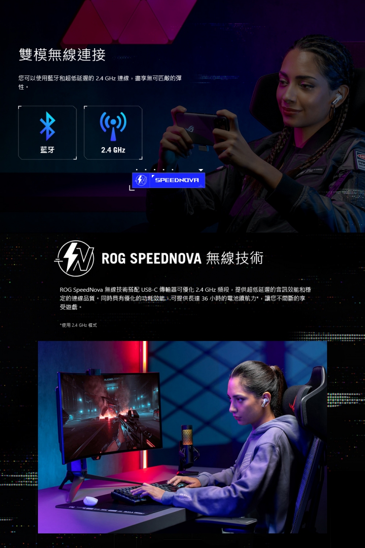 ASUS 華碩 ROG Cetra SpeedNova 真無