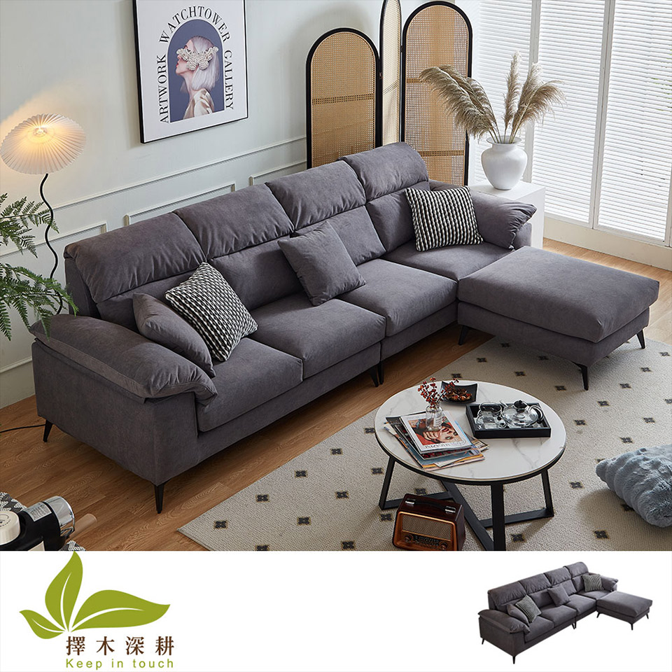 擇木深耕 湯瑪斯L型貓抓布沙發評價推薦