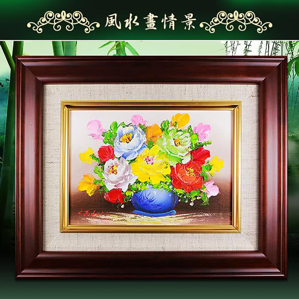 開運億姊】大師手繪-花開富貴繁花盛開-人緣招財運旺九紫離火運風水畫