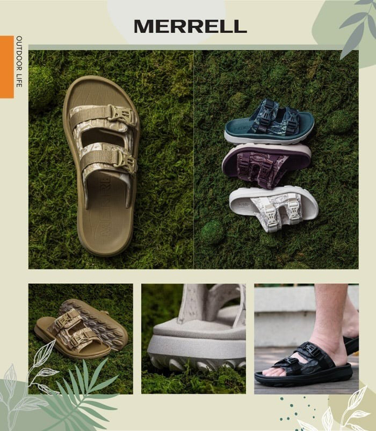 MERRELL 男 HUT ULTRA WRAP 戶外拖鞋.