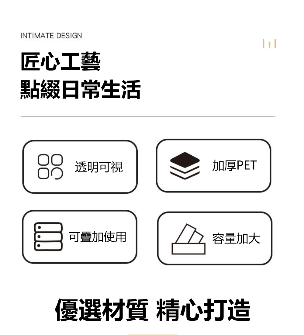 加厚加大可疊桌面分層置物架 雙側把手可卡扣一體成型收納架(3