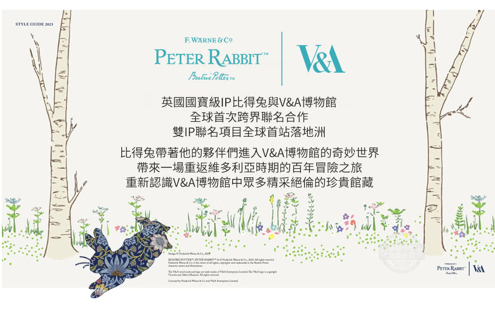 比得兔帶著他的夥伴們進入VA博物館的奇妙世界