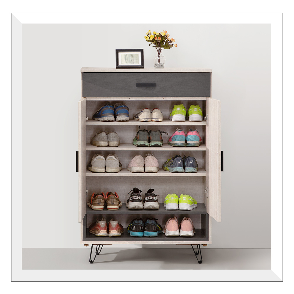 時尚屋 [CW22]羅尼橡木3尺鞋櫃CW22-A320(免運