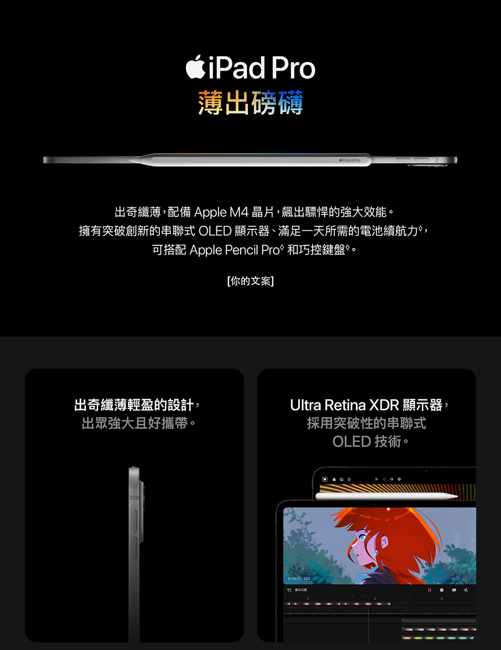 Apple 2024 iPad Pro 13吋/WiFi/5