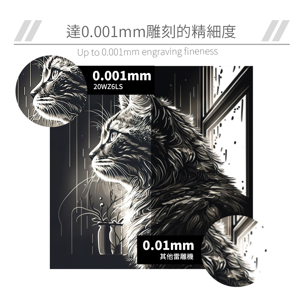 HANLIN 20WZ6LS 金屬雷射雕刻機(20W 光纖 