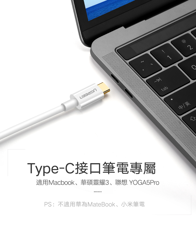 綠聯 USB Type C轉DP傳輸線 Type-C轉Dis