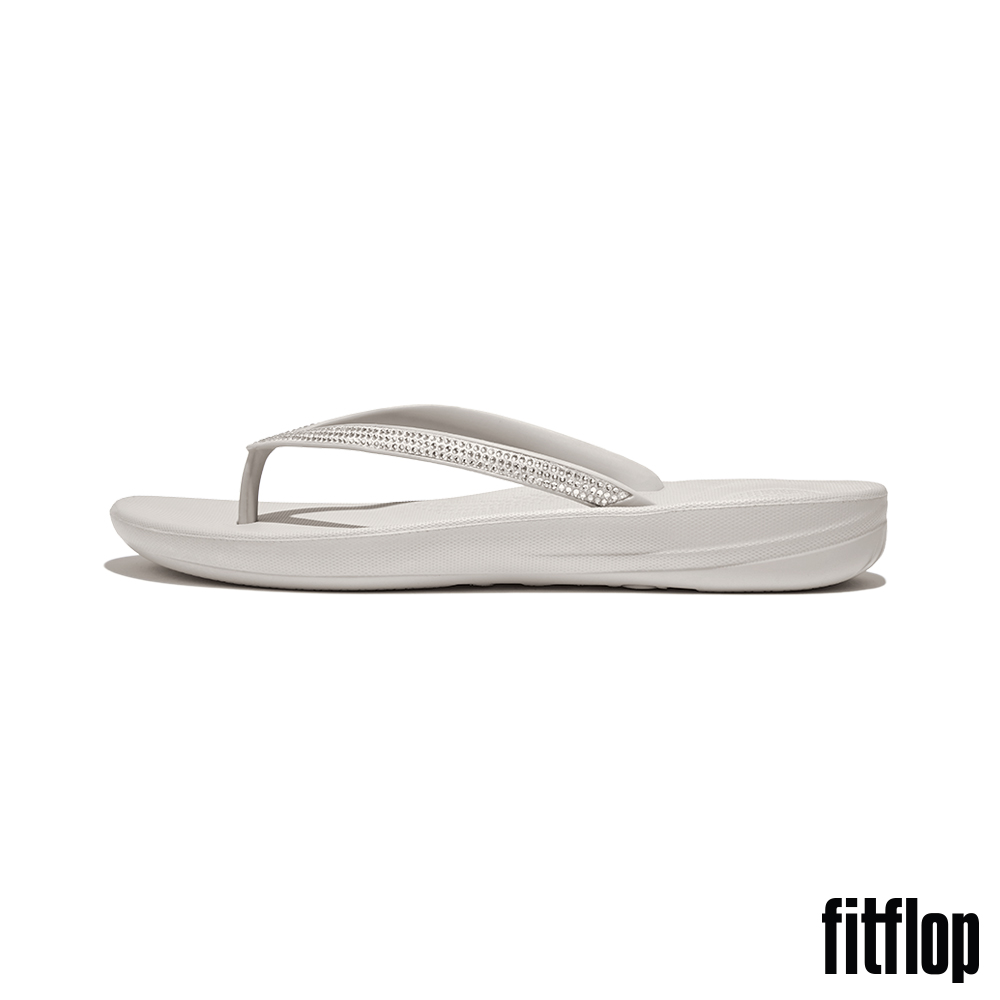 FitFlop IQUSHION水鑽輕量夾腳涼鞋(灰色)優惠