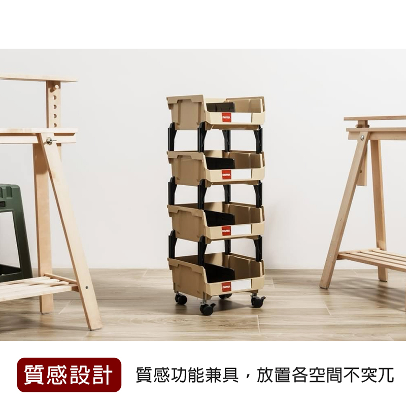 SHUTER 樹德 分類整理車 附輪-1入(推車 零食車 H
