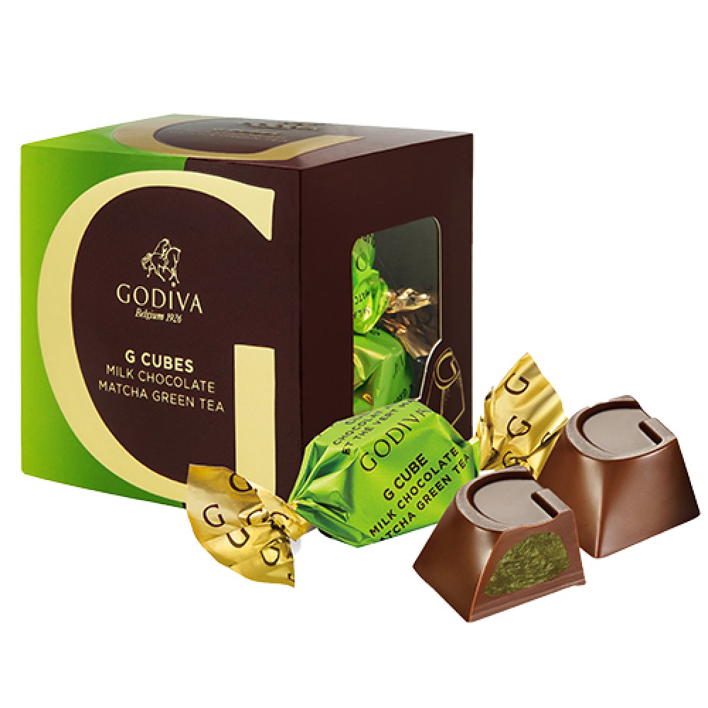 GODIVA G Cube 綠茶松露牛奶巧克力5顆裝(珍食2