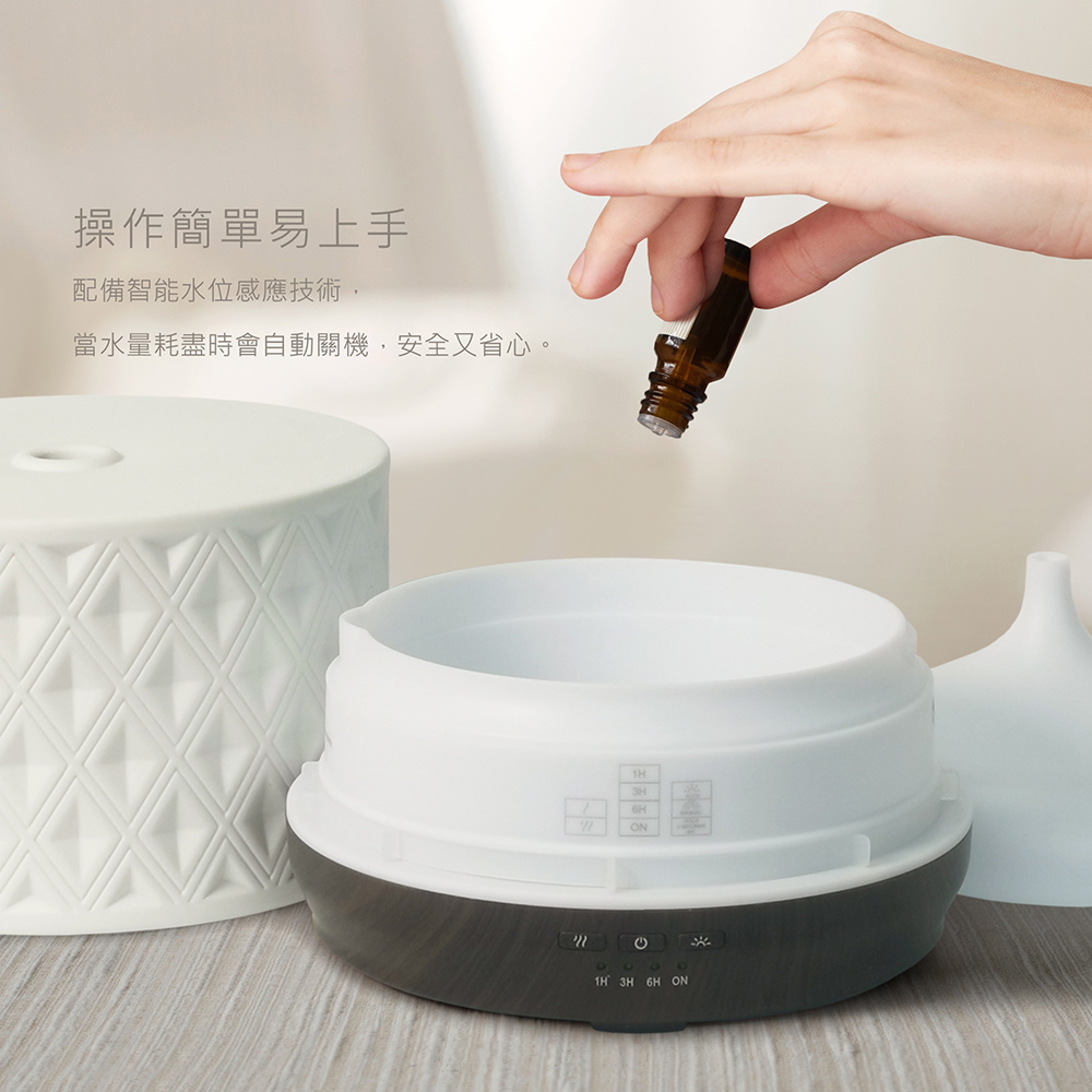 操作簡單易上手 配備智能水位感應技術, 當水量耗盡時會自動關機,安全又省心。 