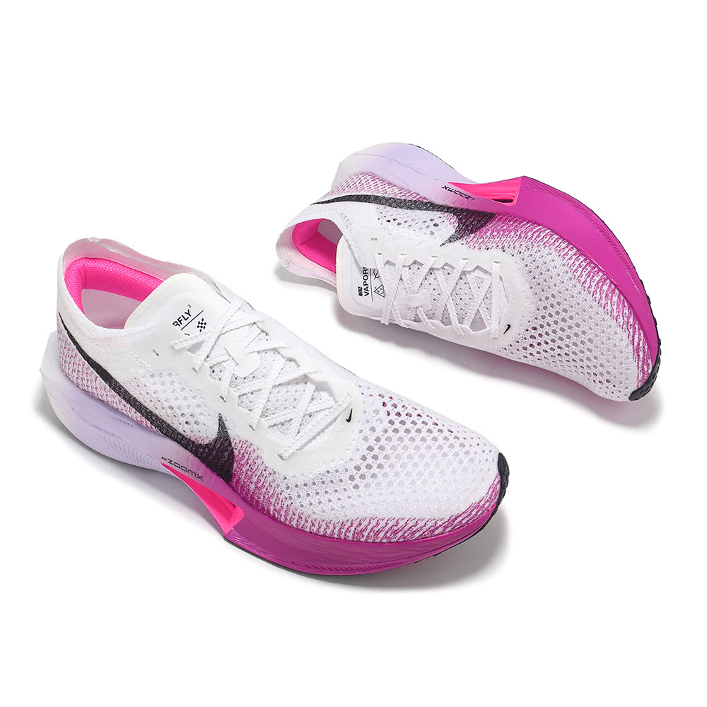 NIKE 耐吉】競速跑鞋ZoomX Vaporfly Next% 3 男鞋白紫輕量碳板推進
