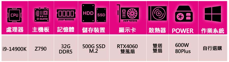 NVIDIA i9二四核 RTX4060 2X{旗開得勝}海