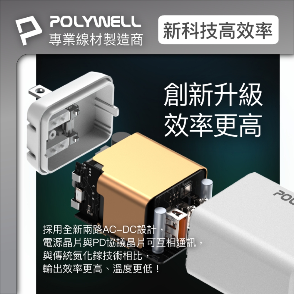 電源晶片與PD協議晶片可互相通訊,