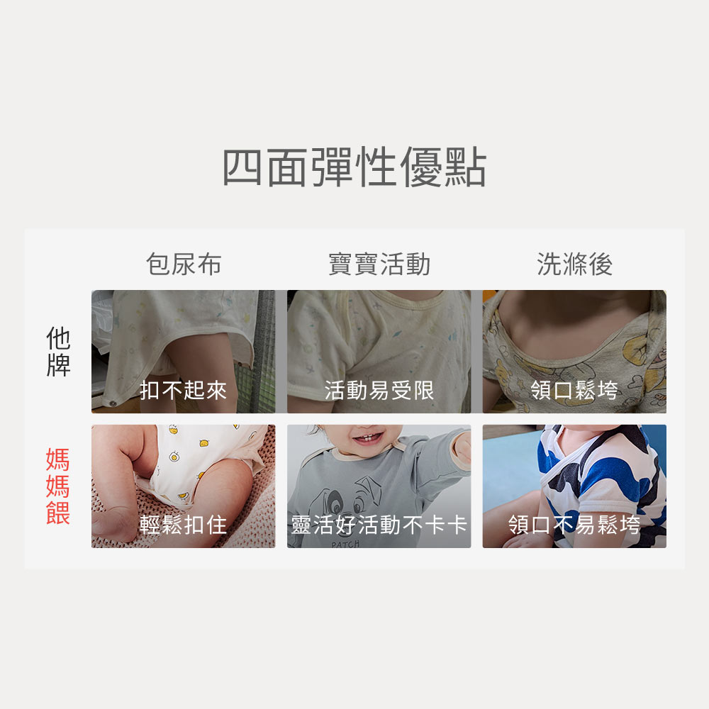 mamaway 媽媽餵 BABY Q彈連身包屁衣 1入(多款