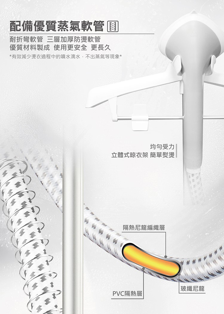 有效減少燙衣過程中的噴水滴水,不出蒸氣等現象