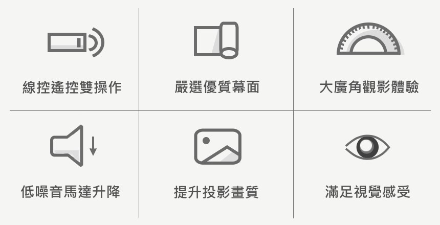 USA優視雅 16:9電動投影布幕-60吋(台灣製造)品牌優