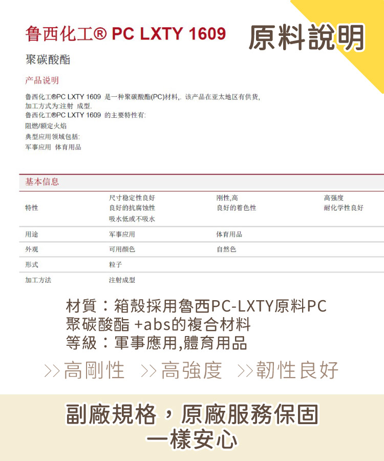 鲁西化工PC LXTY 1609 是一种聚碳酸酯PC材料,该产品在亚太地区有供货,