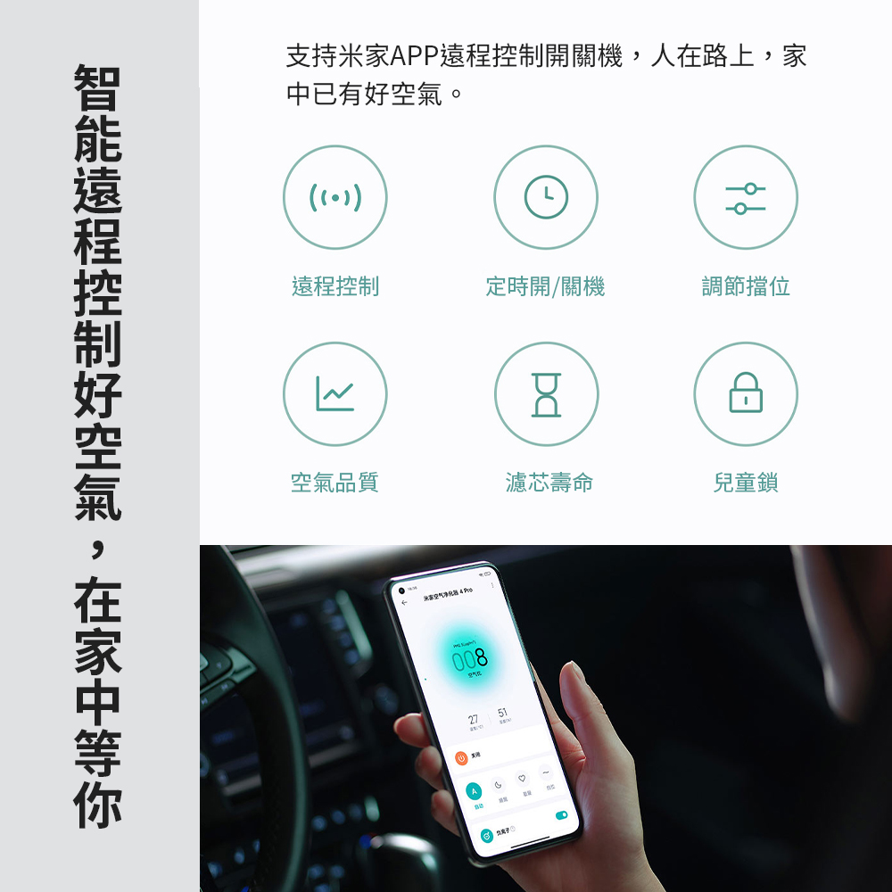 米家 空氣淨化器4Pro(空氣淨化器 淨化器 空氣清淨機 清