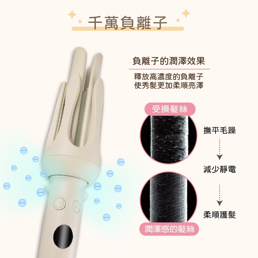 釋放高濃度的負離子