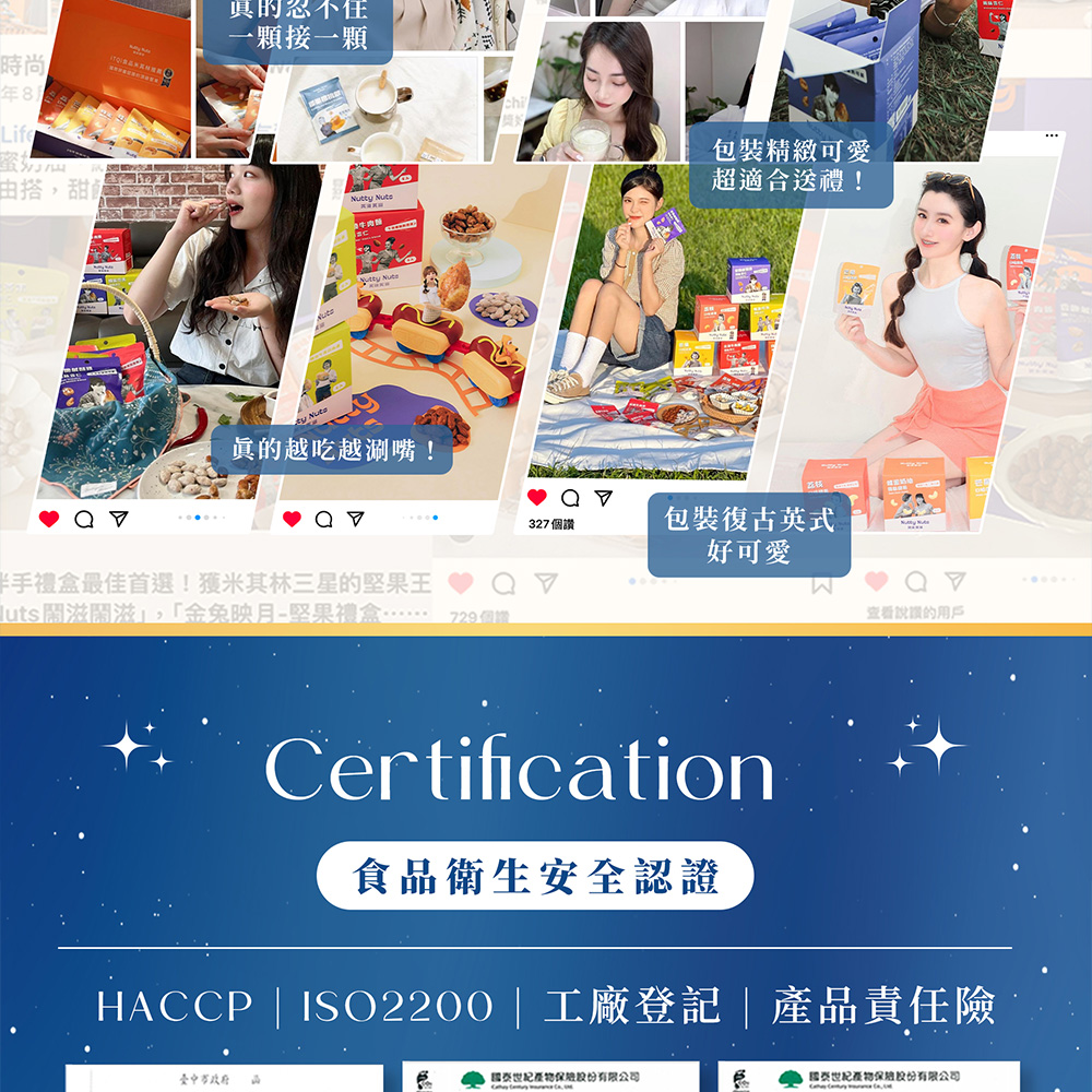 HACCP  ISO2200  工廠登記  產品責任險