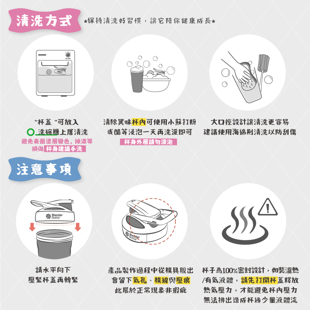 清洗方式保持清洗好習慣,讓它陪你健康成長