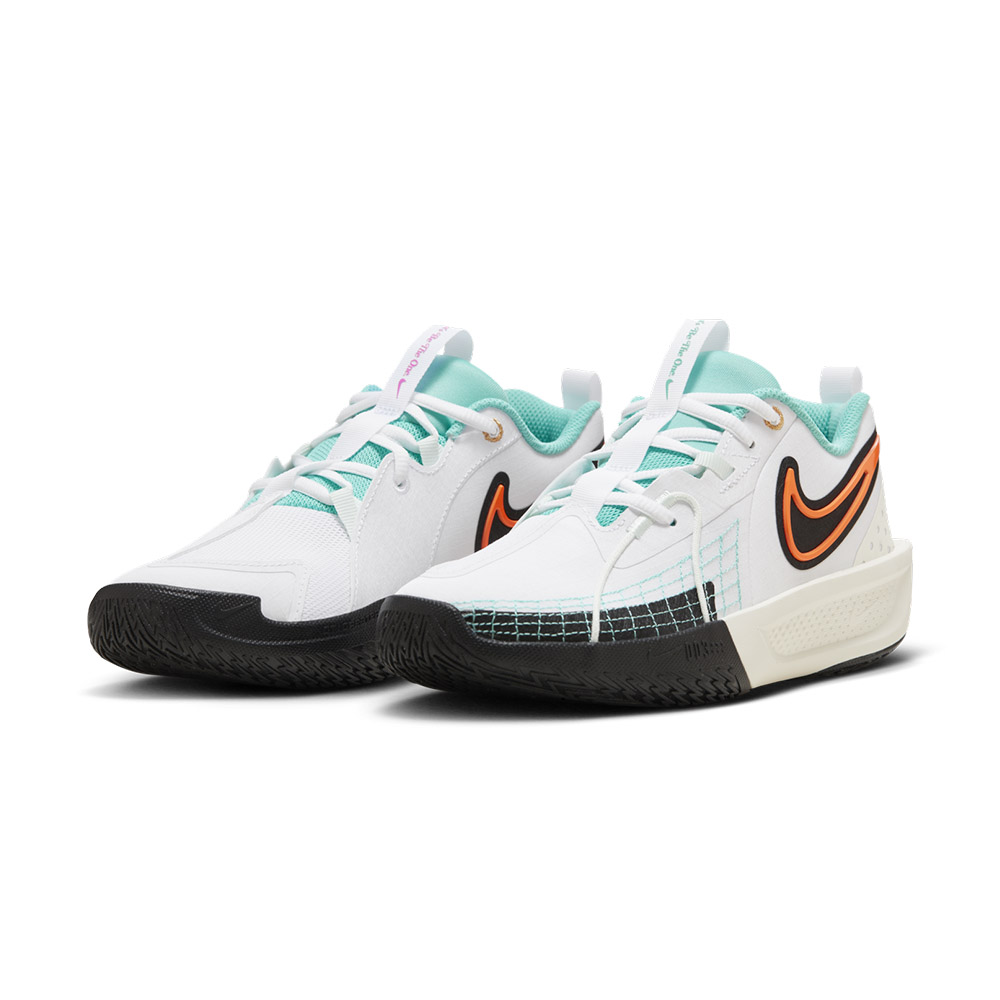 NIKE 耐吉 G.T. Cut 3 大童 白黑橘色 運動 