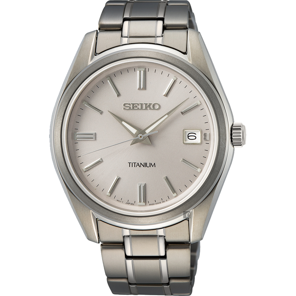 SEIKO 精工 CS 鈦金屬手錶 送行動電源 畢業禮物(S