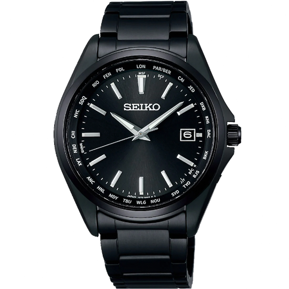 SEIKO 精工 SPIRIT 太陽能鈦金屬電波手錶-39.