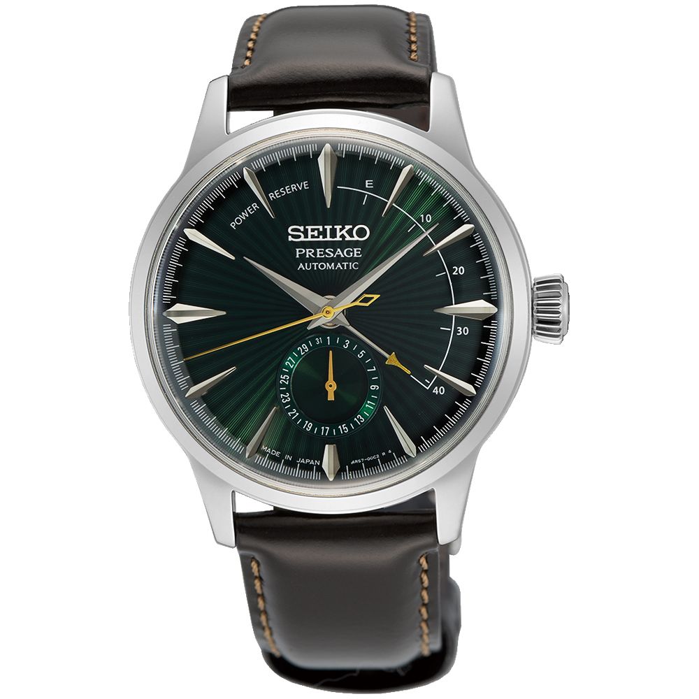 SEIKO 精工 Presage 調酒師系列動力儲存機械錶-