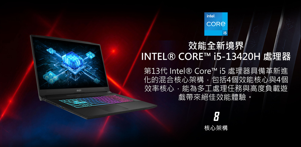 第13代 Intel Core i5 處理器具備革新進