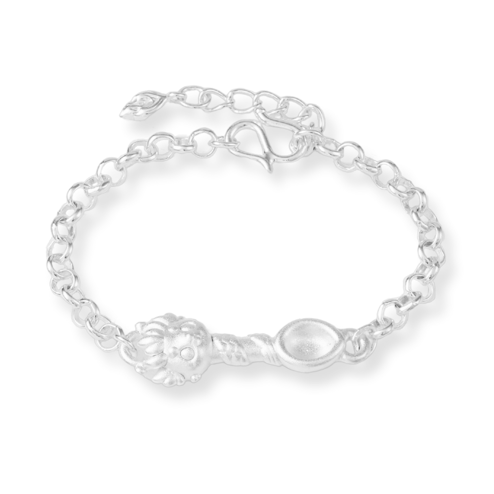 童樂繪金飾 925純銀 龍湯匙 兒童銀手鍊(彌月銀飾 彌月禮