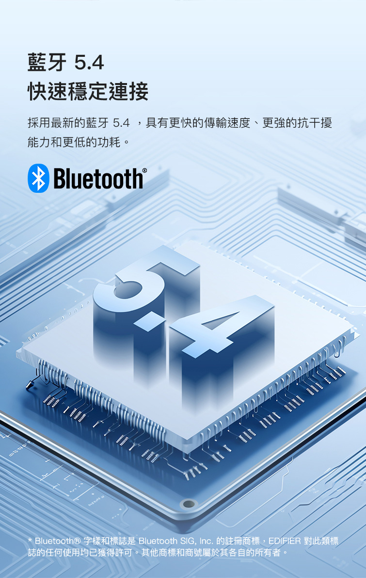 Bluetooth 字樣和標誌是 Bluetooth SIG, Inc. 的註冊商標,EDIFIER 對此類標