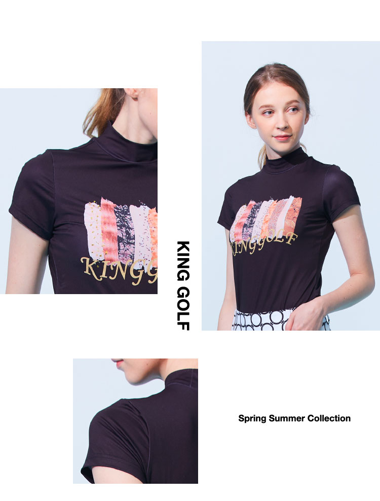 KING GOLF MOMO特談-女款筆刷感印花LOGO印圖 KING GOLF MOMO特談-女款筆刷感印花LOGO印圖