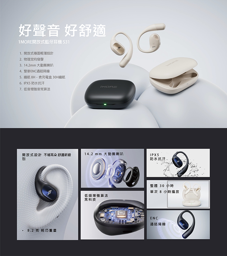 5.續航 8H,會充電盒 30H續航