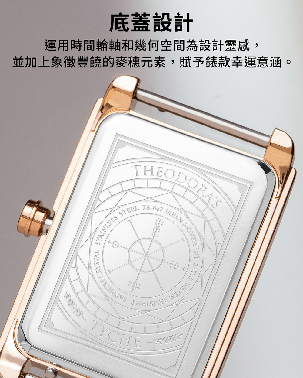 åºèè¨­è¨ éç¨æéè¼ªè»¸åå¹¾ä½ç©ºéçºè¨­è¨éæ, ä¸¦å ä¸è±¡å¾µè±é¥çéº¥ç©åç´ ,è³¦äºé¶æ¬¾å¹¸éææ¶µã 
