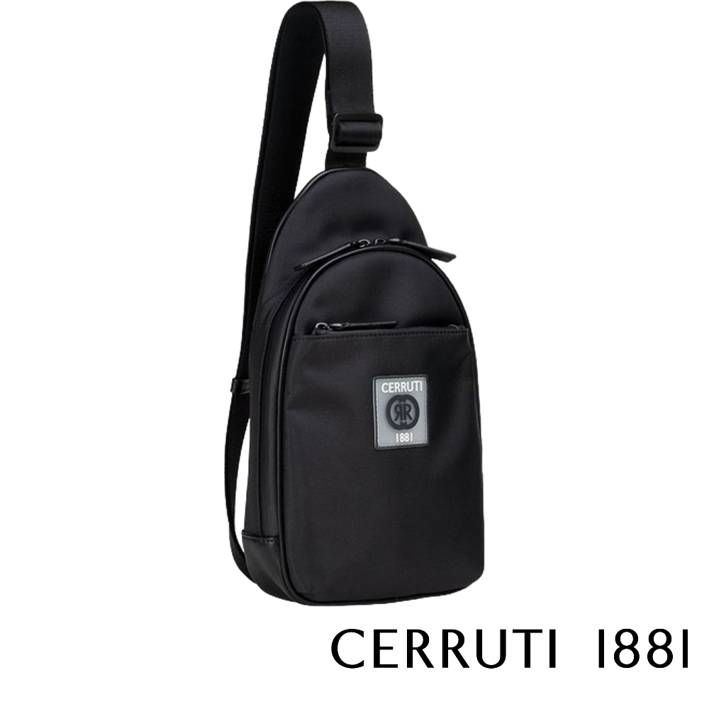 Cerruti 1881 義大利頂級斜肩包(黑色 CEBO0